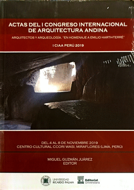 ACTAS DEL I CONGRESO INTERNACIONAL DE ARQUITECTURA ANDINA - GUZMÁN JUÁREZ, MIGUEL