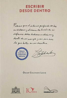 ESCRIBIR DESDE DENTRO - COLCHADO LUCIO, ÓSCAR