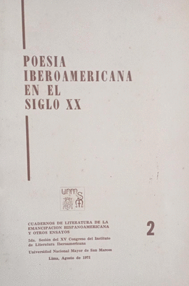POESÍA IBEROAMERICANA EN EL SIGLO XX  2 - CUADERNOS DE LITERATURA DE LA EMANCIPACIÓN HISPANOAMERICAN