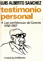 TESTIMONIO PERSONAL 4:  LAS CONFIDENCIAS DE CARONTE 1956-1967
