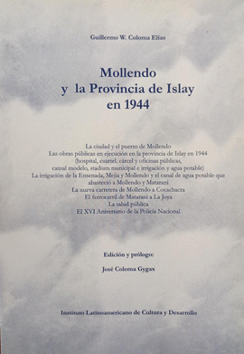 MOLLENDO Y LA PROVINCIA DE ISLAY EN 1944