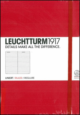 LEUCHTTURM 1917 POCKET A6 185P HC RED RAY