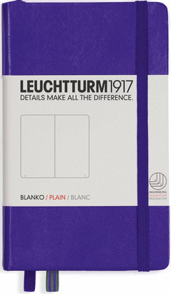 NOTEBOOK POCKET (A6) HARDCOVER, 185 NUMBERED PAGES, PLAIN, PURPLE