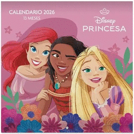 CALENDARIO DE PARED PRINCESAS 2026