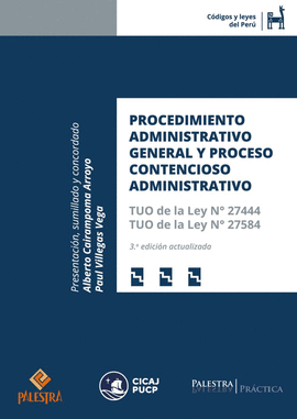 PROCEDIMIENTO ADMINISTRATIVO GENERAL Y PROCESO CONTENCIOSO ADMINISTRATIVO