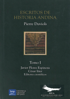 ESCRITOS DE HISTORIA ANDINA (TOMO I)