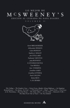LO MEJOR DE MCSWEENEY'S. VOL. II