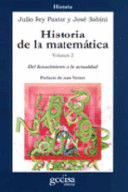 HISTORIA DE LA MATEMÁTICA. VOL. 2. DEL RENACIMIENTO A LA ACTUALIDAD