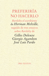 PREFERIRÍA NO HACERLO. BARTLEBY EL ESCRIBIENTE