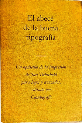 EL ABECÉ DE LA BUENA TIPOGRAFÍA