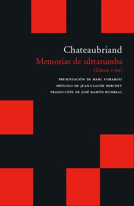 MEMORIAS DE ULTRATUMBA 4 TOMOS  (CAJA)