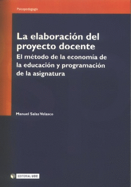 LA ELABORACIÓN DEL PROYECTO DOCENTE