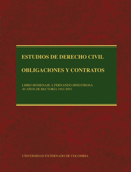 ESTUDIOS DE DERECHO CIVIL. OBLIGACIONES Y CONTRATOS. 3 TOMOS