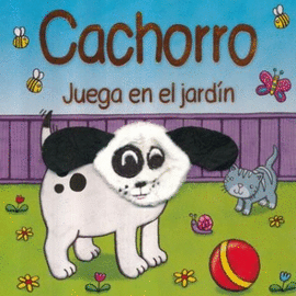 CACHORRO JUEGA EN EL JARDIN