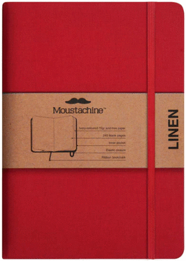 MOUSTACHINE CLASSIC LINO ROJO. MEDIANO EN BLANCO