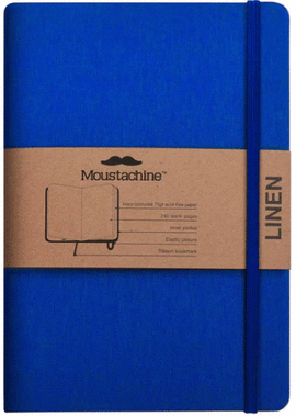 MOUSTACHINE CLASSIC LINO AZULINO. MEDIANO CUADRICULADO