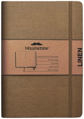 MOUSTACHINE CLASSIC LINO HABANO OSCURO. POCKET EN BLANCO