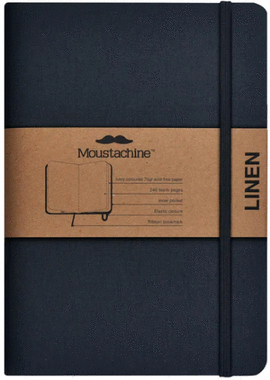 MOUSTACHINE CLASSIC LINO NEGRO. POCKET RAYADO